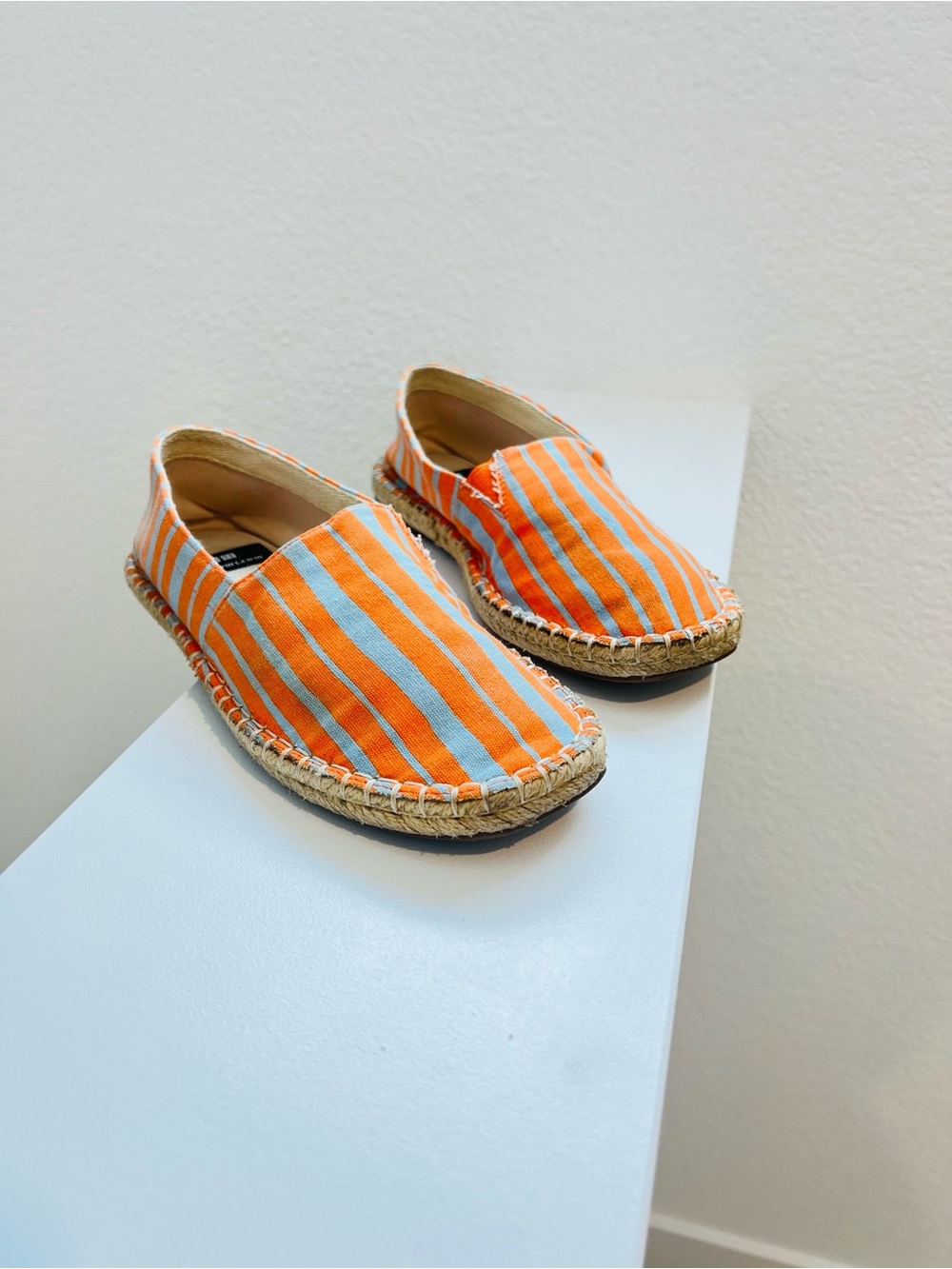 Marimekko Orange & White Stripe Espadrilles